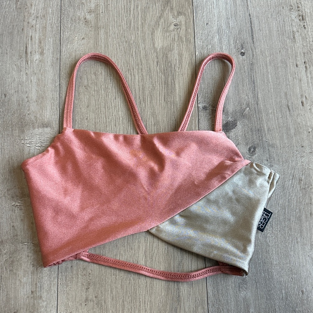 Tiger Friday radiant copper and gold dance top Adult XS